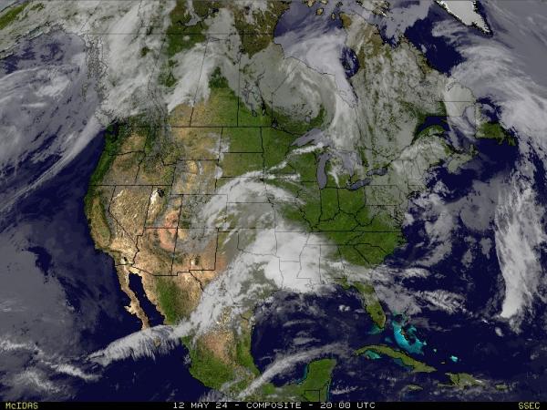 USA New york Meteo nuvola mappa 