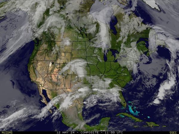 USA North dakota Meteo nuvola mappa 