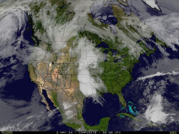 США Орегон Погода облако карту 
