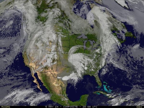 САЩ Пенсилвания времето облачна карта 
