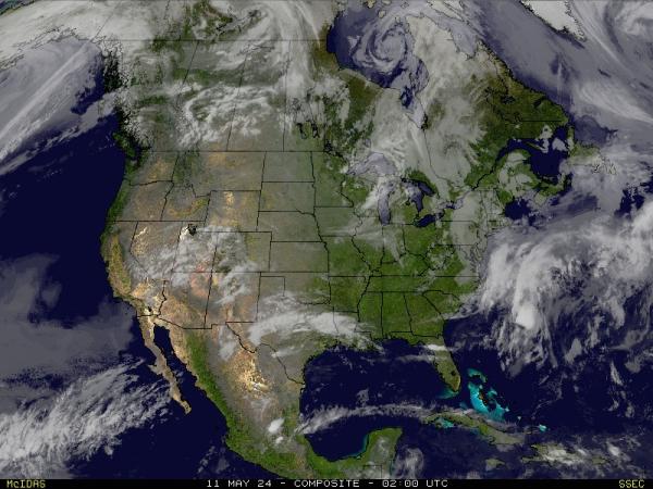 SAD Rhode Island Vremenska prognoza, Satelitska karta vremena 