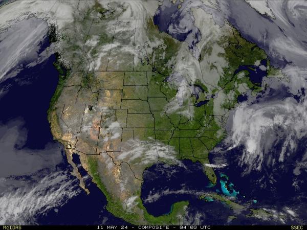 SAD Južna Dakota Vremenska prognoza, Satelitska karta vremena 