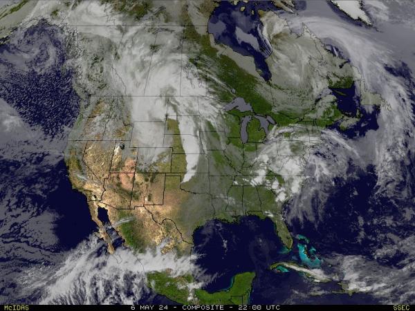 США Теннесси Погода облако карту 