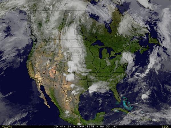 Statele Unite ale Americii Texas Hartă starea vremii nor 
