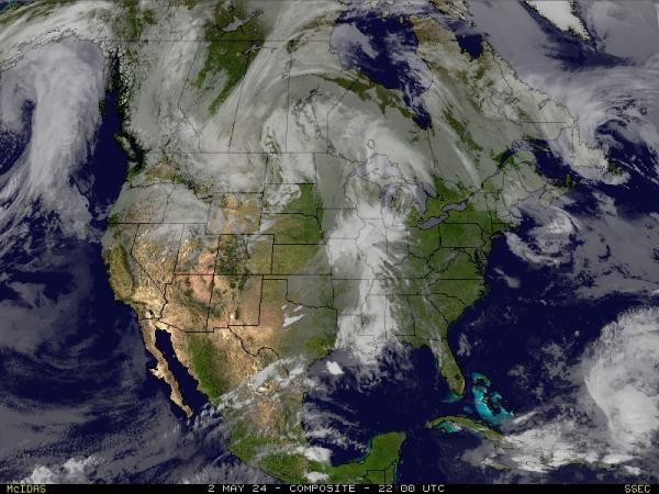 США Вашингтон Погода облако карту 