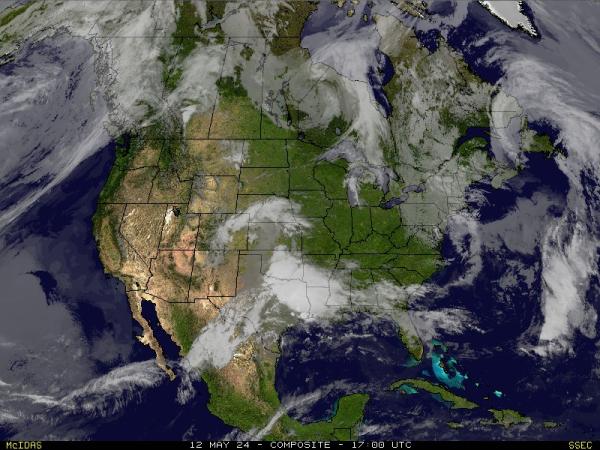 USA United States Weather Cloud Map 