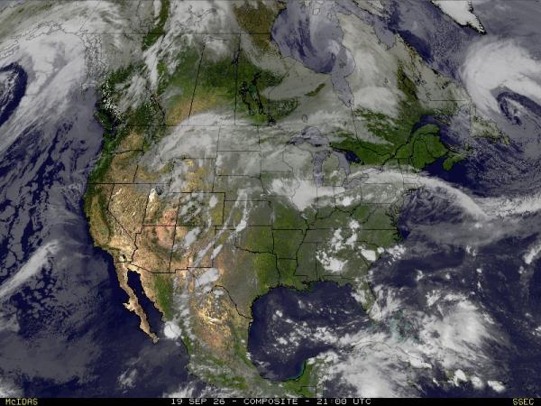 USA Wetter Wolke Karte 