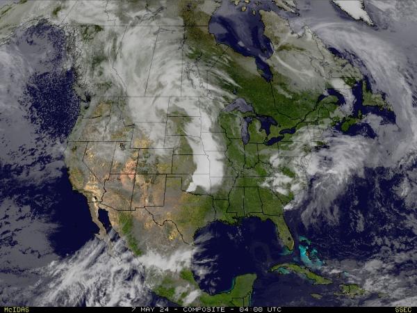 USA United States Weather Cloud Map 