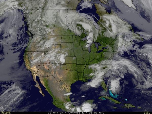 ABD Amerika Birleşik Devletleri Hava bulut haritası 