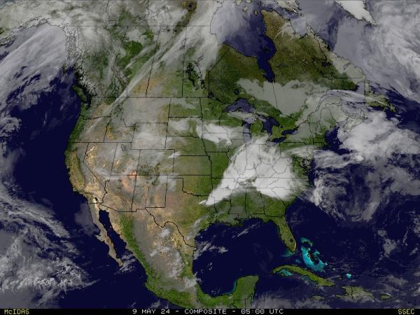 САЩ Западна Вирджиния времето облачна карта 