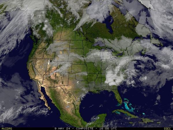 USA Západní Virginie Počasí mrak mapy 