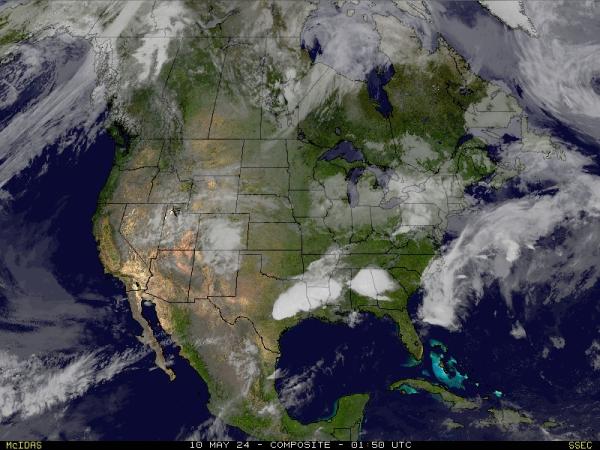 Usa Wisconsin Väder moln karta 