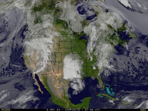 USA Wisconsin Počasí mrak mapy 