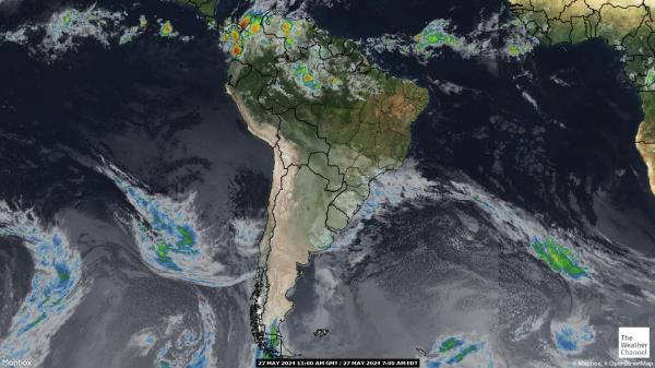 Venezuela Väder moln karta 