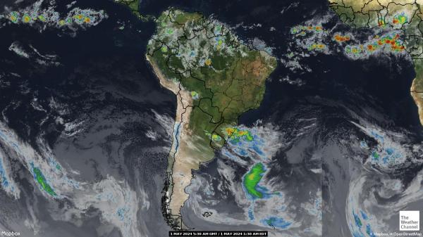 Venezuela Mapa oblačnosti počasia 