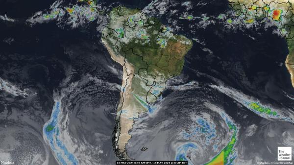 Venezuela Sää pilvi kartta 