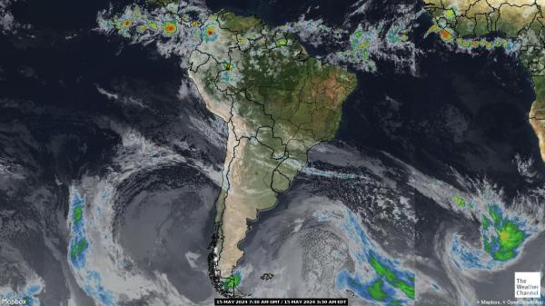 Venesuela Orų žemėlapis debesis 