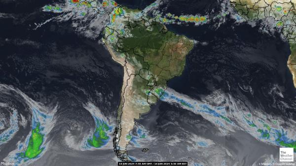 Venezuela Meteo nuvola mappa 