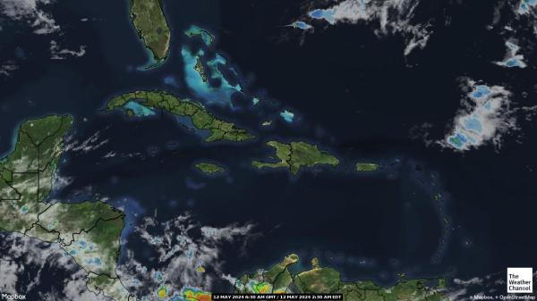 Virgin Islands, British Vremenska prognoza, Satelitska karta vremena 