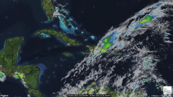 Islas Vírgenes de EE.UU. Mapa del tiempo pronóstico nube 
