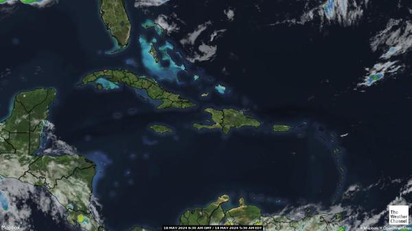 Virgin Islands Yhdysvaltain Sää pilvi kartta 