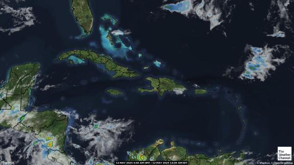 Virgin Islands Yhdysvaltain Sää pilvi kartta 