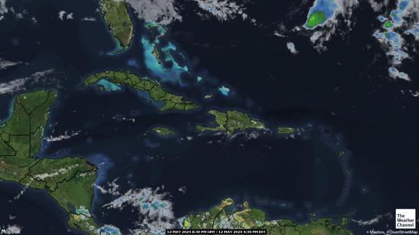 Вирджински острови САЩ времето облачна карта 