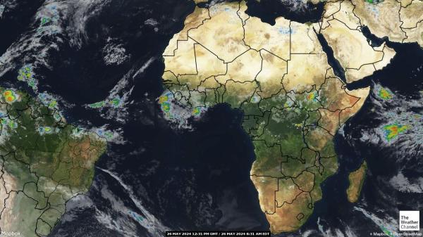 Batı sahara Hava bulut haritası 