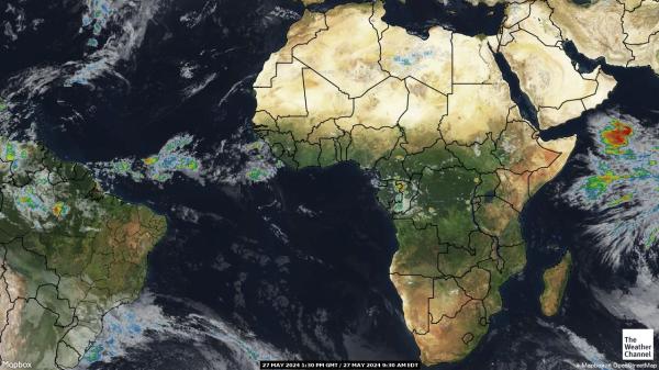 Lääne-Sahara Ilm pilv kaart 