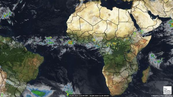 Zimbabwe Hartă starea vremii nor 