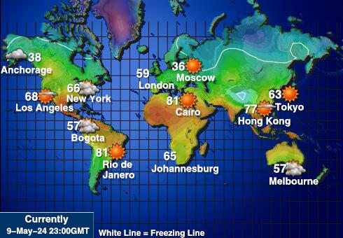 Antarktis Været temperatur kart 