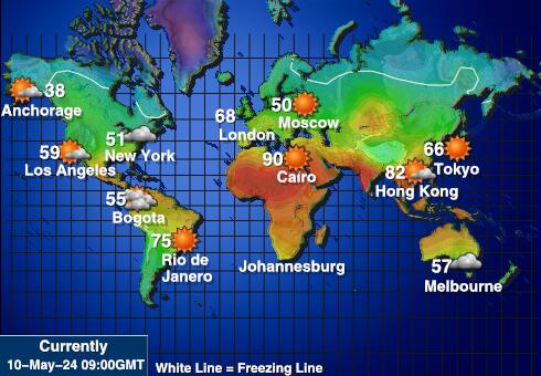 Antarktyda Temperatura Mapa pogody 