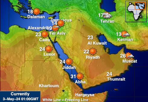 바레인 날씨 온도지도 