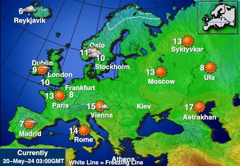 Belarus Hava sıcaklığı haritası 