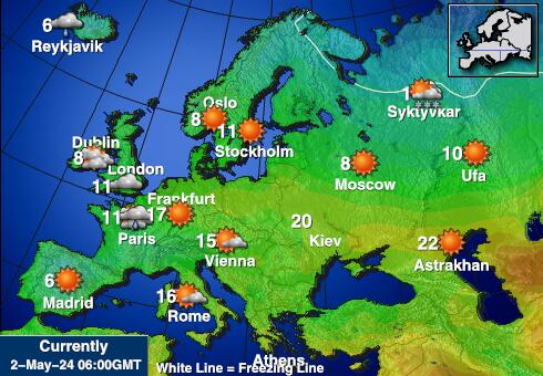 Belarus Weather Temperature Map 