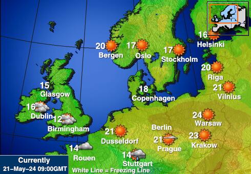 Belçika Hava sıcaklığı haritası 