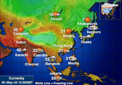 Butan Hava sıcaklığı haritası 