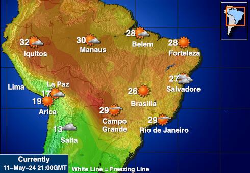 Bolivia Temperatura meteorologica 
