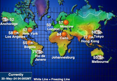 Wyspa Bouvet Temperatura Mapa pogody 