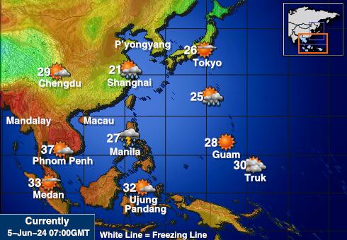 Brunei Peta Suhu Cuaca 