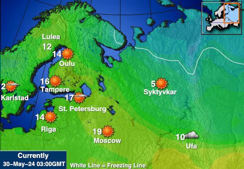 Bolgarija Vreme Temperatura Zemljevid 