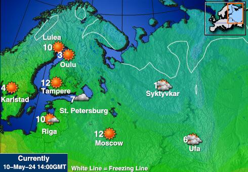 Bulgaria Peta Suhu Cuaca 