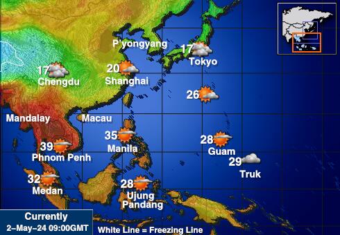 Kamboja Peta Suhu Cuaca 