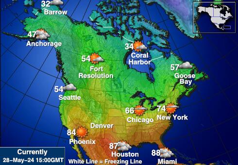 Canada Weather Temperature Map 