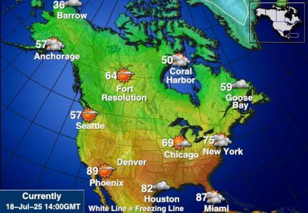 カナダ Northwest Territories 天気予報
