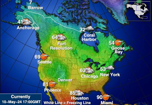 Canada Weather Temperature Map 