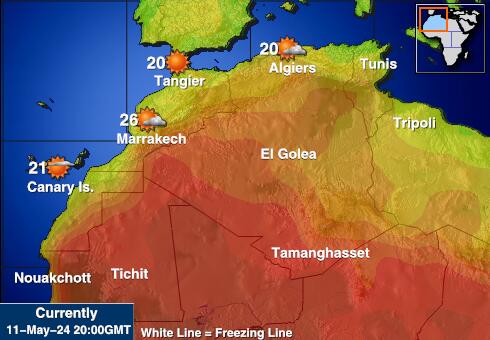 Tanjung Verde Peta Suhu Cuaca 