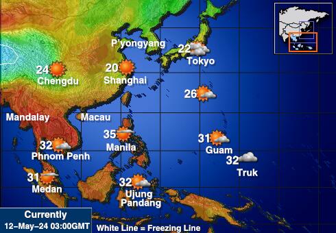 China Weather Temperature Map 