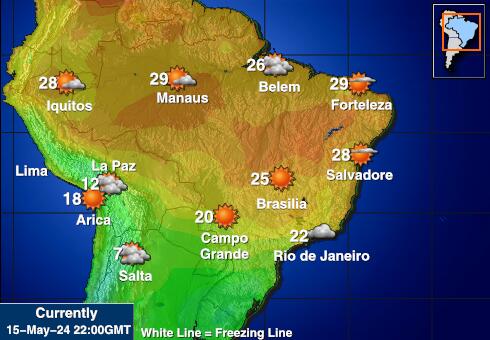 哥倫比亞 天氣溫度圖 