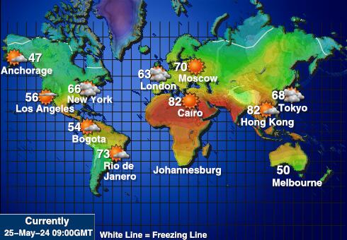 Cooköarna Vädertemperaturkarta 